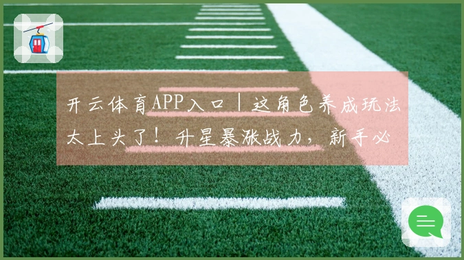 开云体育APP入口｜这角色养成玩法太上头了！升星暴涨战力，新手必看攻略！